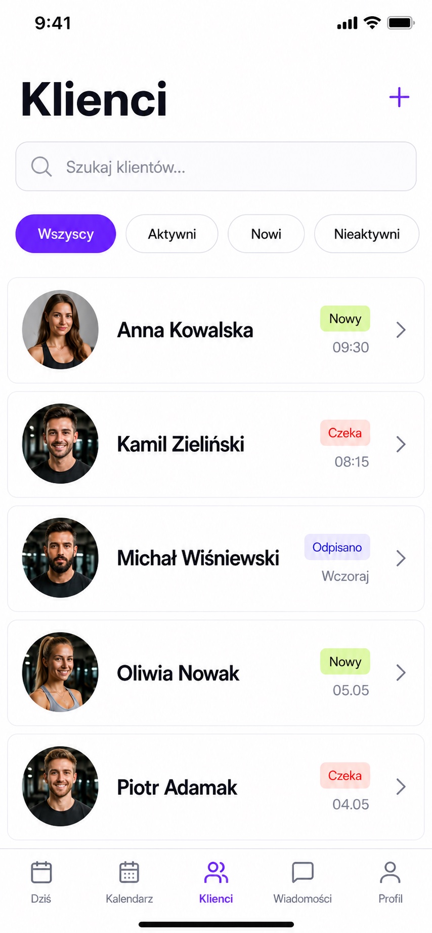 Lista klientów